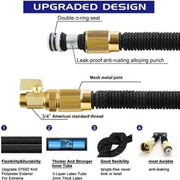 Expandable High-Pressure Garden Water Hose with 3/4" Bimetallic Joint (different sizes available) by Habicare