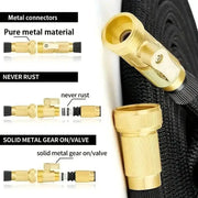 Expandable High-Pressure Garden Water Hose with 3/4" Bimetallic Joint (different sizes available) by Habicare