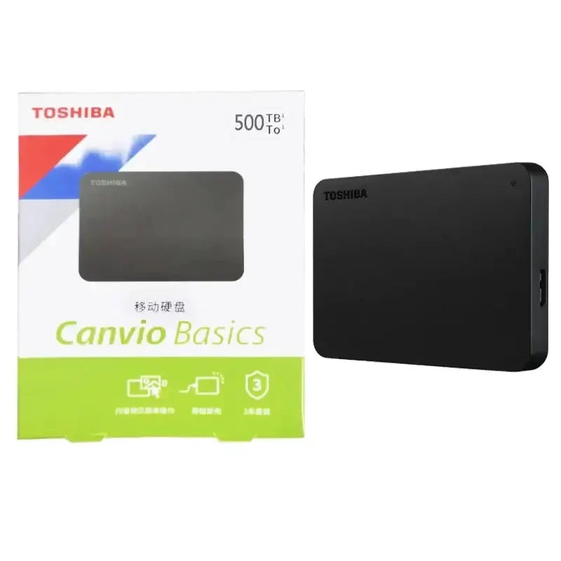 External Hard Drive (500GB–2TB) USB 3.0 by Habicare