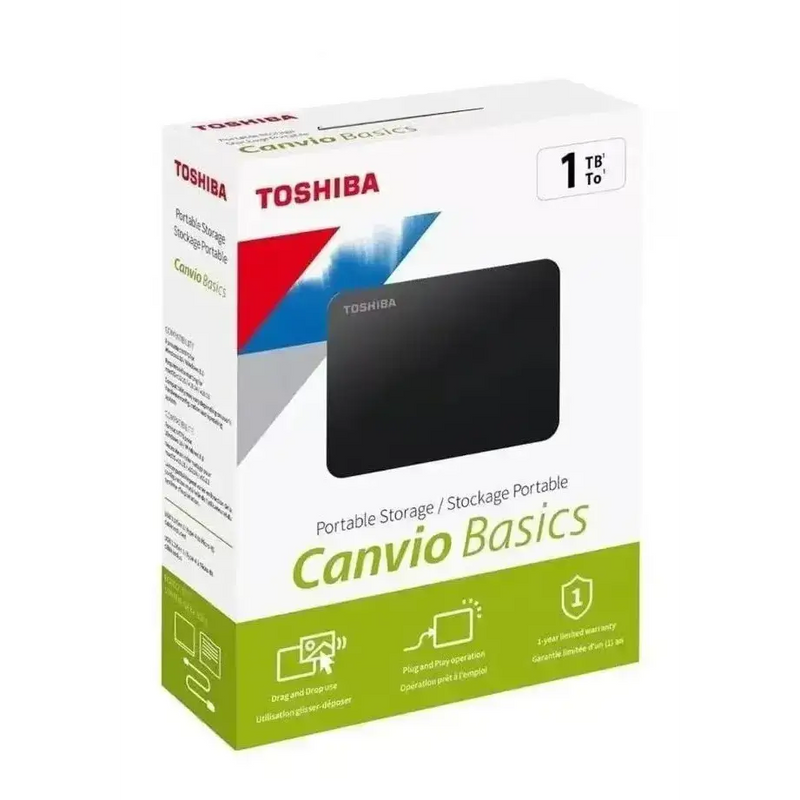External Hard Drive (500GB–2TB) USB 3.0 by Habicare