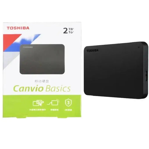 External Hard Drive (500GB–2TB) USB 3.0 by Habicare