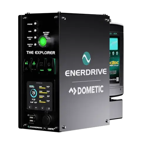 EXPLORER POWER SYSTEM LEFT MOUNT 40DC INC SIMARINE by Enerdrive