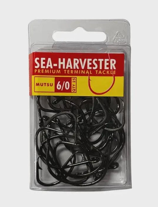 Sea- Harvester Mutsu Fishing Hooks Mutsu Hook 6/0 Bulk 25 Mutsu Hook 6/0 Bulk 25