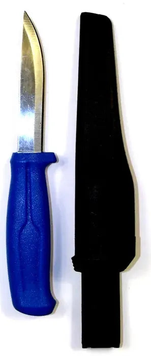 Sea Harvester Blue Bait Knife with Plastic Sheath by NZ Diver