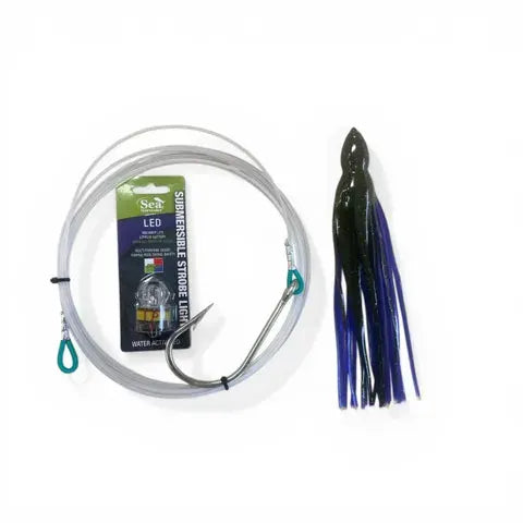 Sea Harvester Broadbill Swordfish Rig 12O Hook Twin Pack With LED Light by Sea Harvester Tackle