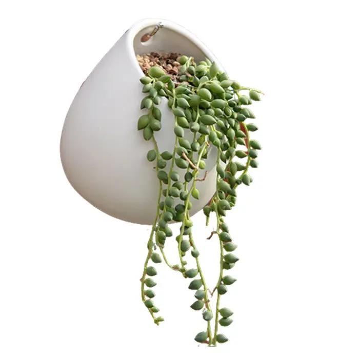 White Plant Pot Ceramic Planter by salelink.co.nz