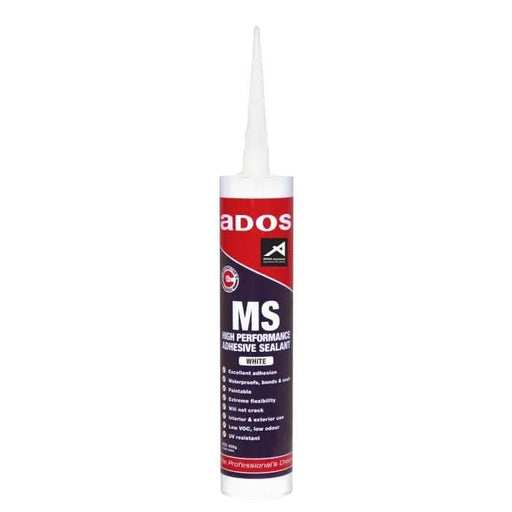 CRC Sealants & Fillers Wholesale ADOS MS High Performance Sealant White 400g (Pack of 12) ADOS MS High Performance Sealant White 400g - Wholesale | Action Outdoors