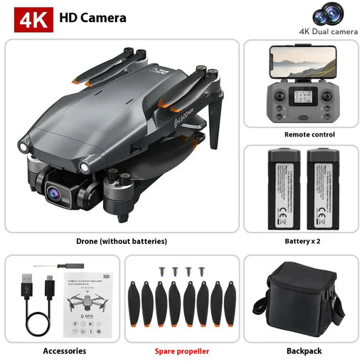 L600 PRO MAX Drone - 4K HD Camera with GPS Smart Return & Laser Obstacle Avoidance | Aerial Photography by Mead's Supply & Equipment Outfitters limited