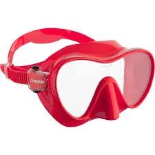 Cressi F1 High-Grade Silicone Frameless Dive Mask - Red by NZ Diver