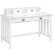 Writing Computer Desk Modern Work Station Laptop Table Removable Floating Organizer by Yaheetech