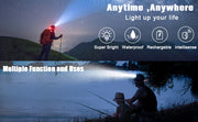 Super Bright Powerful Headlamp LED Head Torch USB Rechargeable Headlight Head Lamp by China Dropship