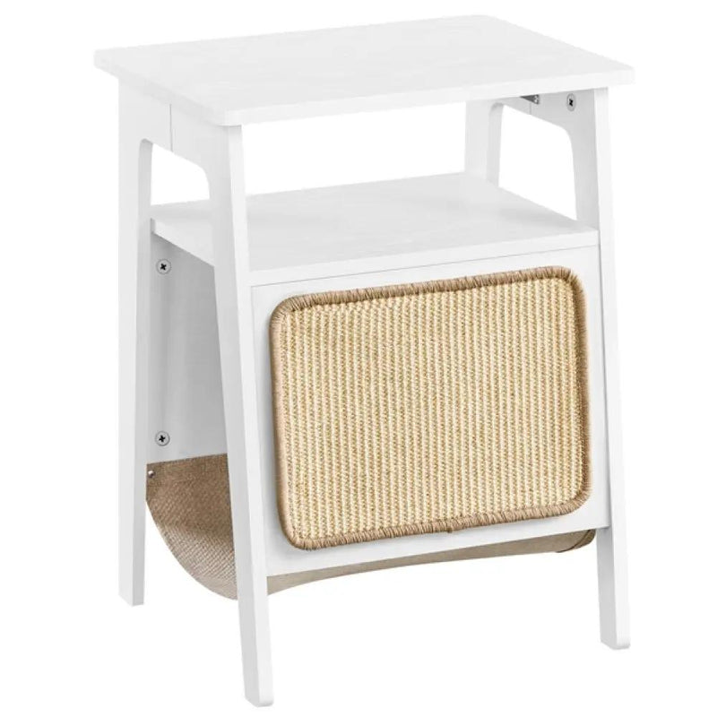 End Table with Cat Bed Side Table by Yaheetech