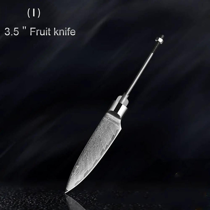 Damascus Knife Embryo High Hardness Kitchen Knives 6DPDMCR7 202mm by China Dropship