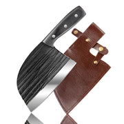 Hand-forged Kitchen Slicing Knife Dedicated For Chefs Cleaver Stainless Steel A single knife and a holster by China Dropship