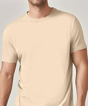 Solid Casual Short-Sleeve Crewneck T-Shirt by Mead's Supply & Equipment Outfitters limited