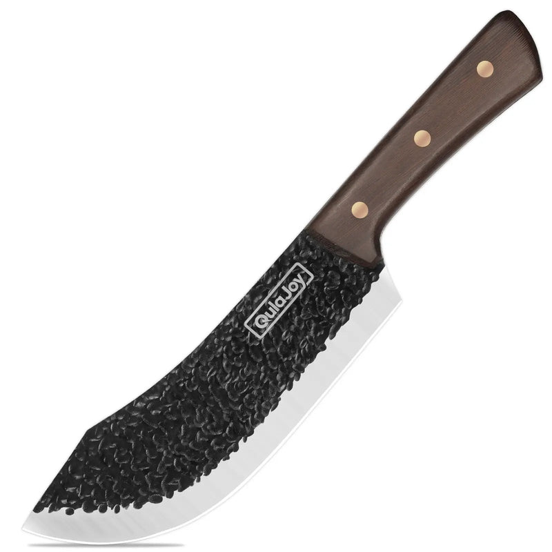 Qulajoy Meat Cleaver Knife - 7.3 Inch High Carbon Stainless Steel Butcher Knife For Meat Cutting Slicing Vegetables- Professional Chopper Knife For Home Kitchen Chef Knife - Forged Meat Cleaver Knife by China Dropship