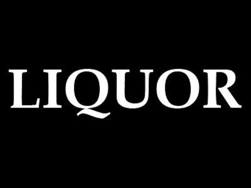 'LIQUOR' 3.4m Ground Drill/SET Commercial Feather Banner Flag by dealonline.co.nz