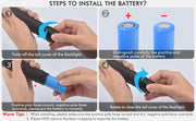 LED Torch Rechargeable High Lumens Flashlight with two 26650 Batteries by dealonline.co.nz
