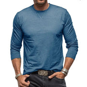 Men's Long Sleeve Cotton T-Shirt - Soft Combed Crew Neck | Casual Everyday Wear by Mead's Supply & Equipment Outfitters limited