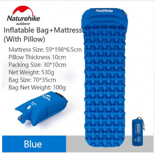 Outdoor Inflatable Mattress - Moisture-Proof Camping Tent Sleep Pad with Pillow Options | 1P & 2P by Mead's Supply & Equipment Outfitters limited