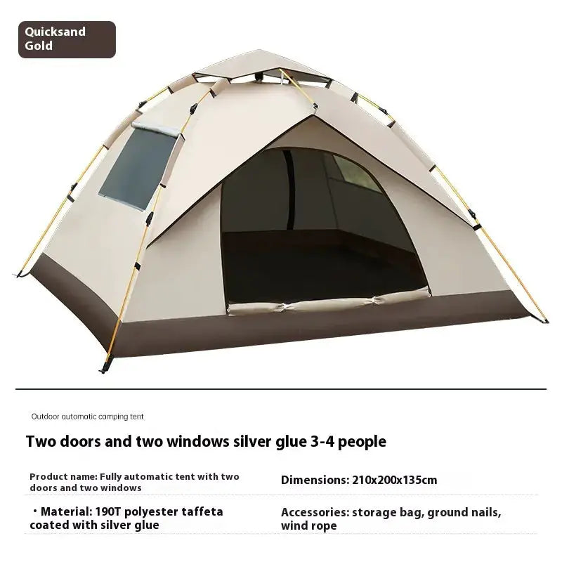 Portable Beach Tent - UV Protection Sun Shelter for 2-4 People | Quick Setup Foldable Camping Tent by Mead's Supply & Equipment Outfitters limited