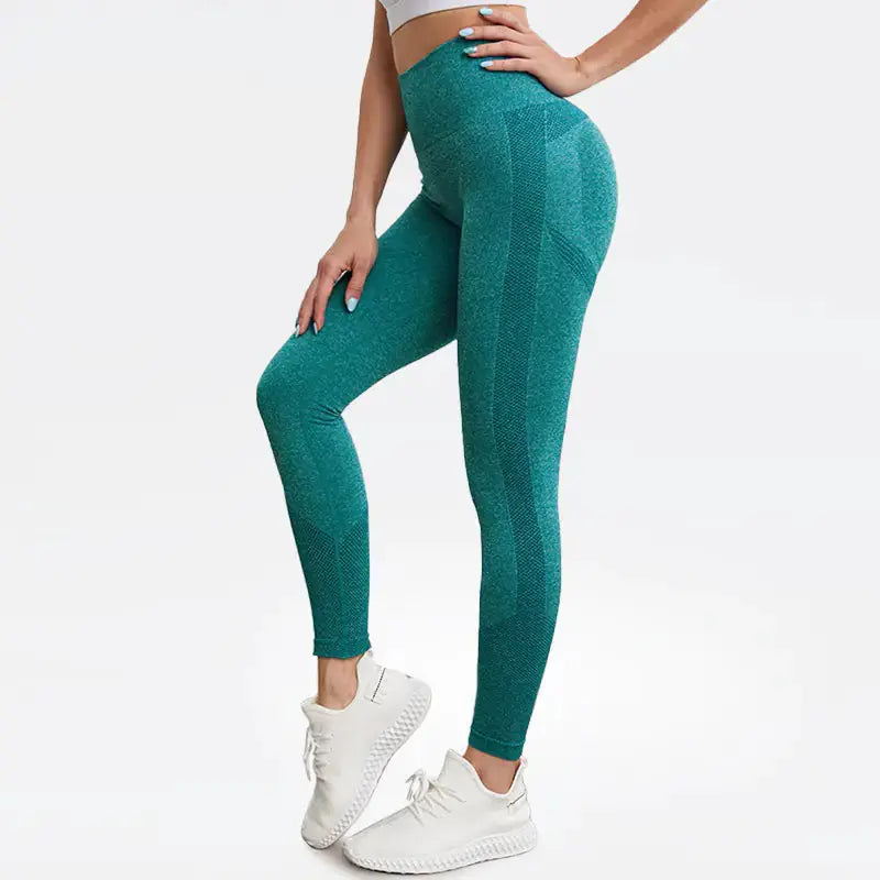 High Waist thin Feel Hip Lifting Quick-Dry Yoga Pants by Mead's Supply & Equipment Outfitters limited
