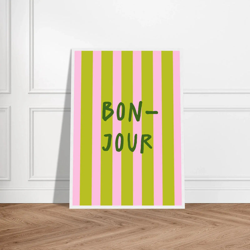 Bonjour by Blank Wall Print Shop
