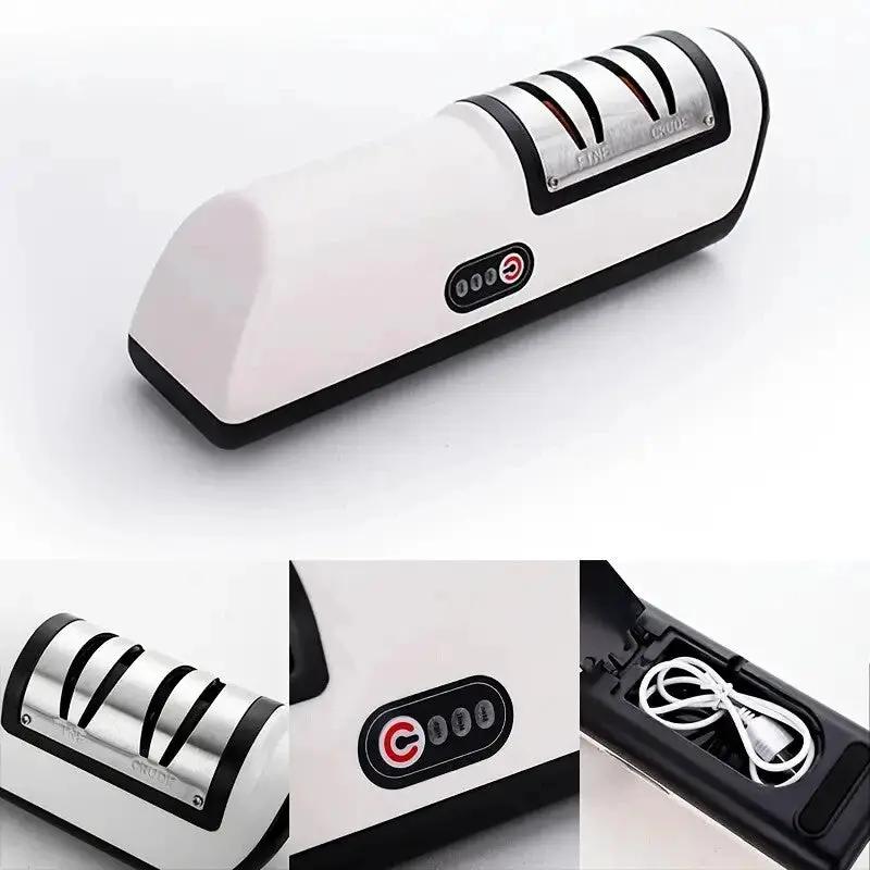 3Speed Electric Knife Sharpener Kitchen Sharpening Polish Tool Stainless Steel R by China Dropship