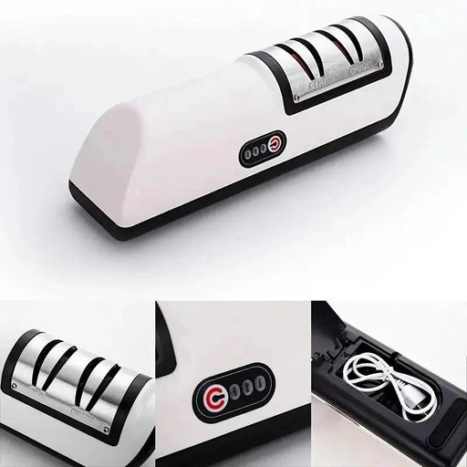 3Speed Electric Knife Sharpener Kitchen Sharpening Polish Tool Stainless Steel R by China Dropship