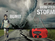 Mead's Supply & Equipment Outfitters limited Emergency Radios Portable Emergency Weather Radio with Solar, Hand Crank and LED Flashlight Portable Emergency Weather Radio with Solar, Hand Crank and LED Flashlight