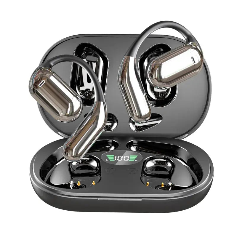 Mead's Supply & Equipment Outfitters limited Bluetooth Headset LED Display Bluetooth Headset – Q16 & Q16 Pro Wireless Ear Hook LED Display Bluetooth Headset – Q16 & Q16 Pro Wireless Ear Hook