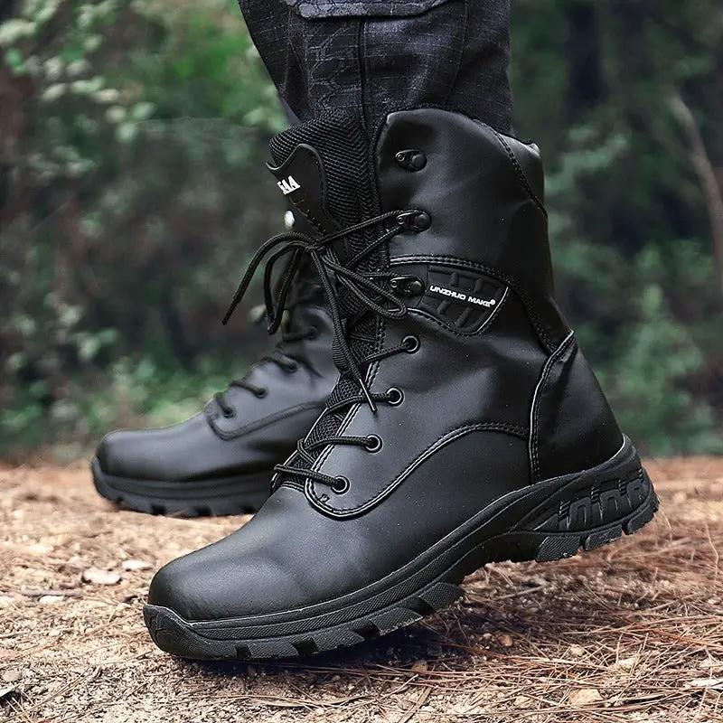 High-Top Camouflage Waterproof Combat Boots – Men's Tactical Outdoor Boots by Mead's Supply & Equipment Outfitters limited
