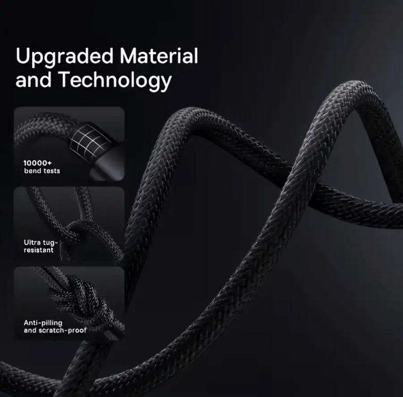 Micro USB Nylon Braided Cable – Fast Charging & Data Sync by techplus