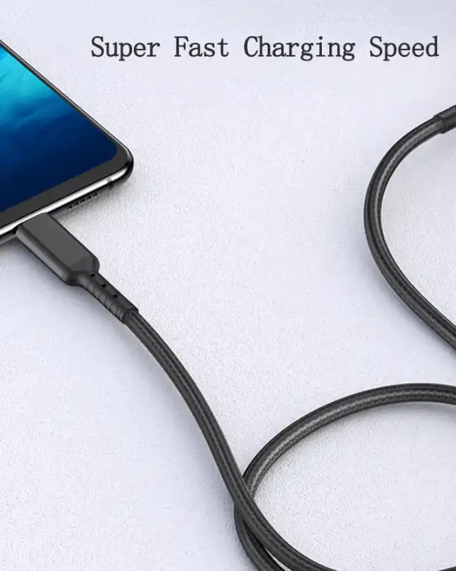 Durable Type-C to Type-C Cable – Fast Charging & Data Sync USB-C Cable by techplus