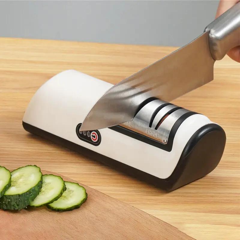 3Speed Electric Knife Sharpener Kitchen Sharpening Polish Tool Stainless Steel R by China Dropship
