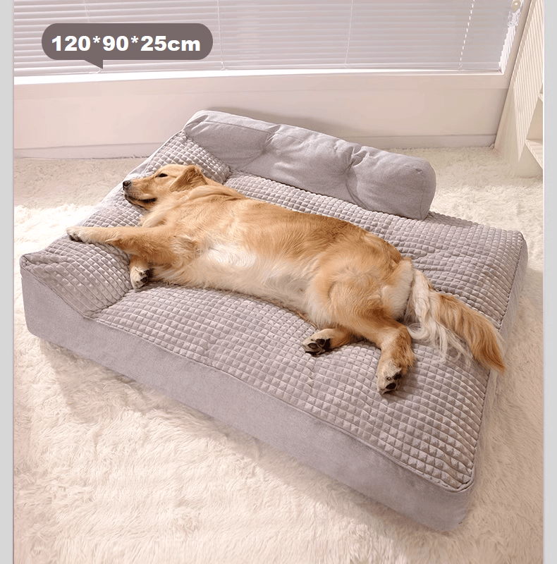 120cm Dog Bed Pet Mattress Warm Thick Washable XL - Grey by dealonline.co.nz