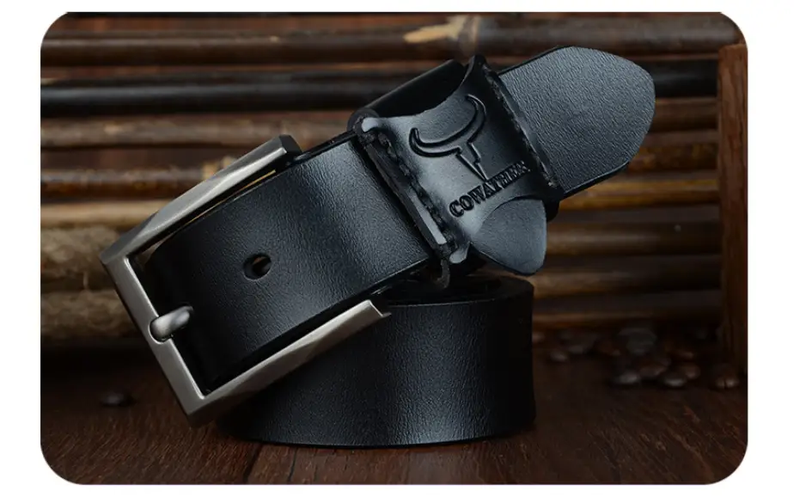 COWATHER Genuine Leather Casual Business Men's Belt by Mead's Supply & Equipment Outfitters limited