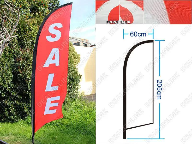‘SALE’ 3.4M Commercial Feather Banner Flag by dealonline.co.nz