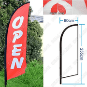 dealonline.co.nz dealonlinenz ‘OPEN’ 3.4m Sign Commercial Feather Banner Flag ONLY ‘OPEN’ 3.4m Sign Commercial Feather Banner Flag ONLY