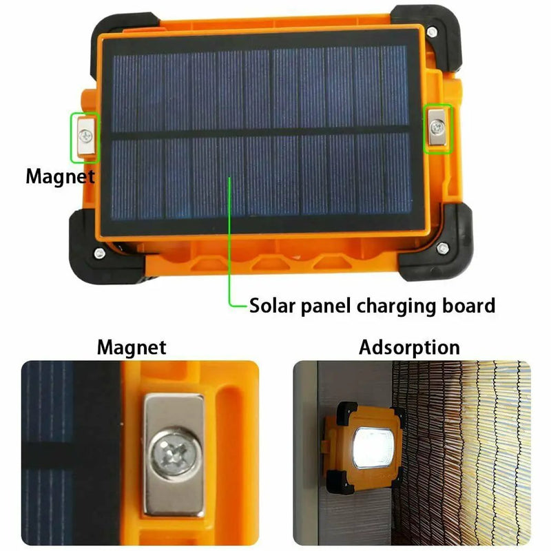 Solar LED Work Light Flood Lamp by salelink.co.nz