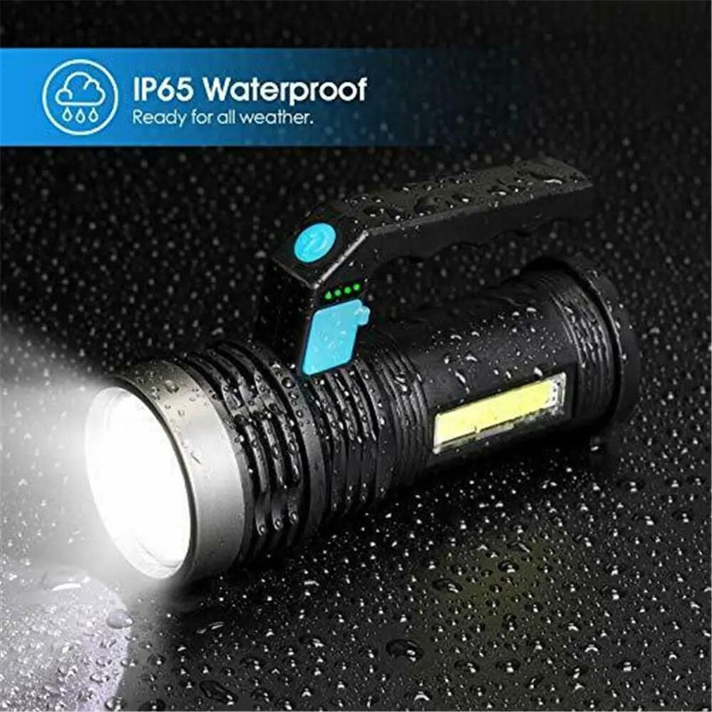 Super Bright Super Bright LED Torch Tactical 4 Models USB Rechargeable Flashlight by China Dropship