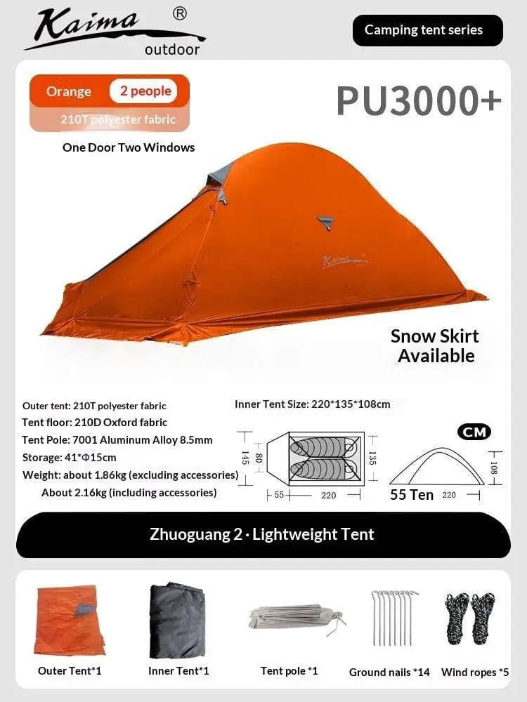 Mead's Supply & Equipment Outfitters limited Tents Ultralight Hiking Tent — 1–2 Person Camping Shelter Ultralight Hiking Tent — 1–2 Person Camping Shelter