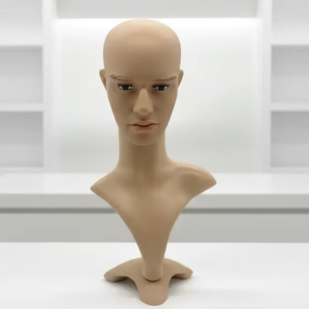 Male Mannequin Head Dummy Model Display Shop Stand by dealonline.co.nz