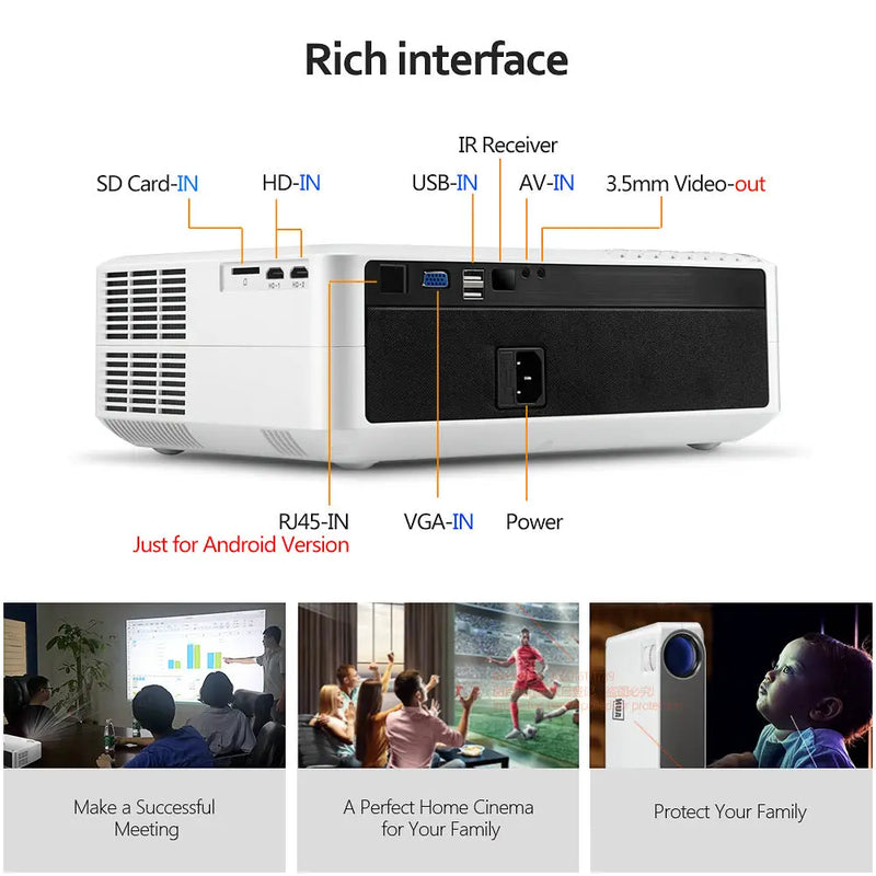 Action Outdoors Limited AUN Smart Digital Projector with 1080P and 4K Support AUN Smart Digital Projector with 1080P and 4K Support