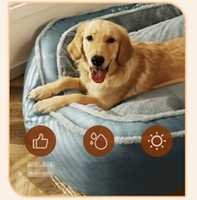 120CM High bolster comfort Pet Dog Bed Thick Warm by dealonline.co.nz