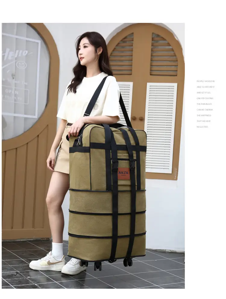 158L Expandable Luggage Bag – Foldable Rolling Travel Bag XCMF1183 by ECOTREK