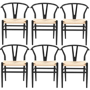 6pcs Weave Dining Chairs by Yaheetech