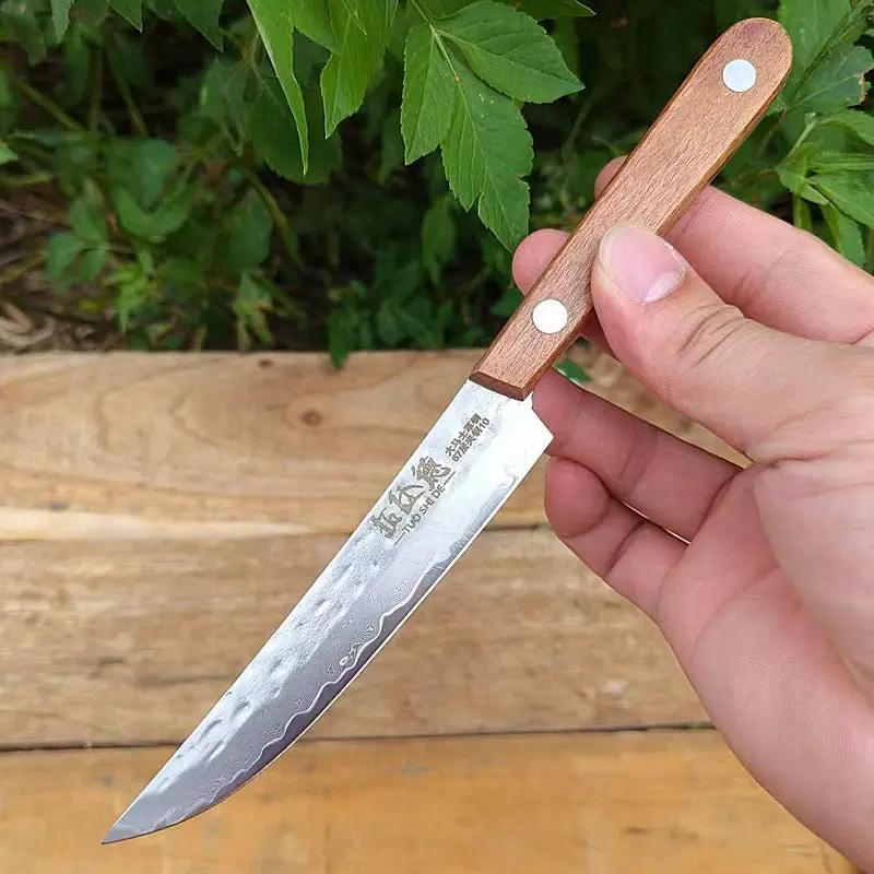 Forged Damascus With Steel In The Middle Sharp Household Fruit Knife 1PC by China Dropship