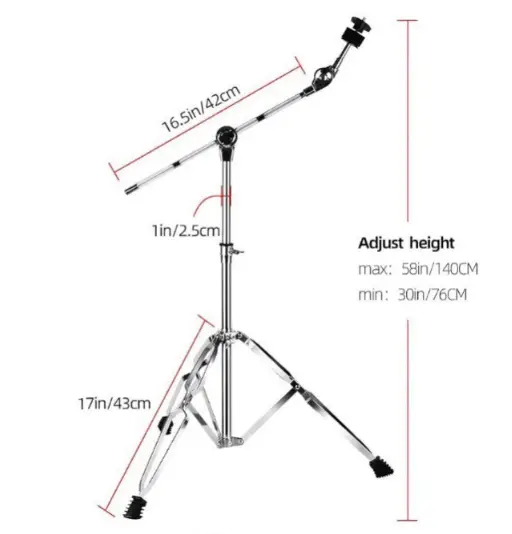 Cymbal Stand 62x13x12cm by salelink.co.nz