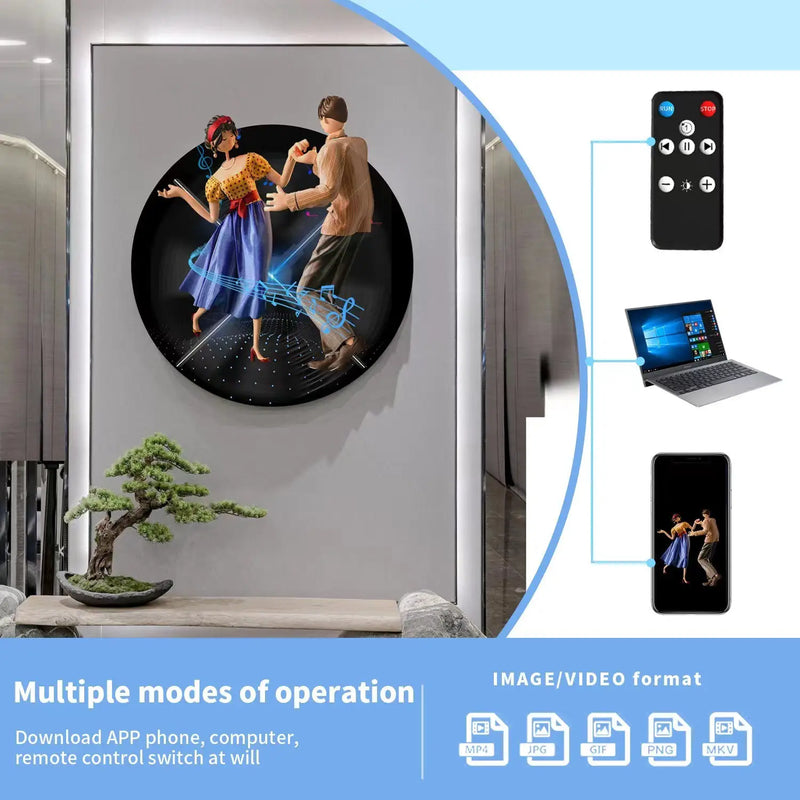 Action Outdoors Limited 60cm HD 3D Hologram Fan Projector LED Display 60cm HD 3D Hologram Fan Projector LED Display